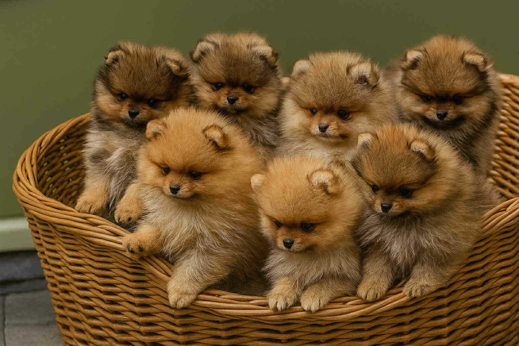 Middenslag keeshonden puppies